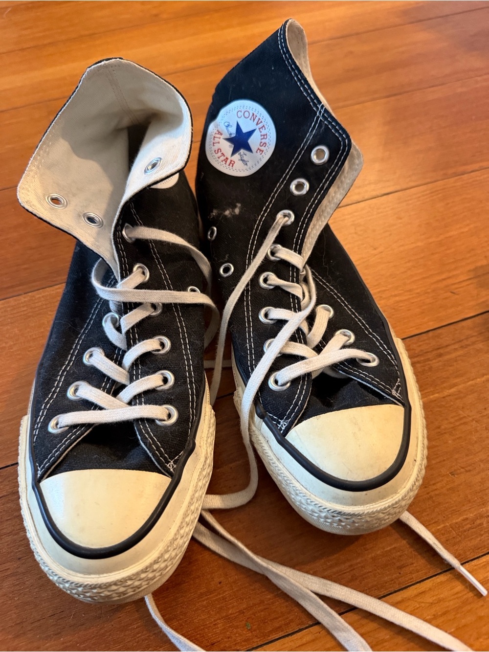 Converse Made in Japan Black High-Top Canvas Sneakers size 9